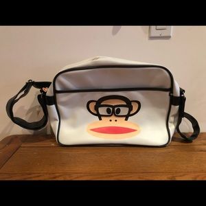 Paul Frank White Crossbody Messenger Bag